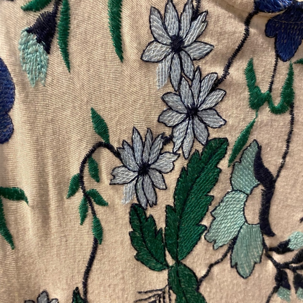 Embroidered Anthropologie Top